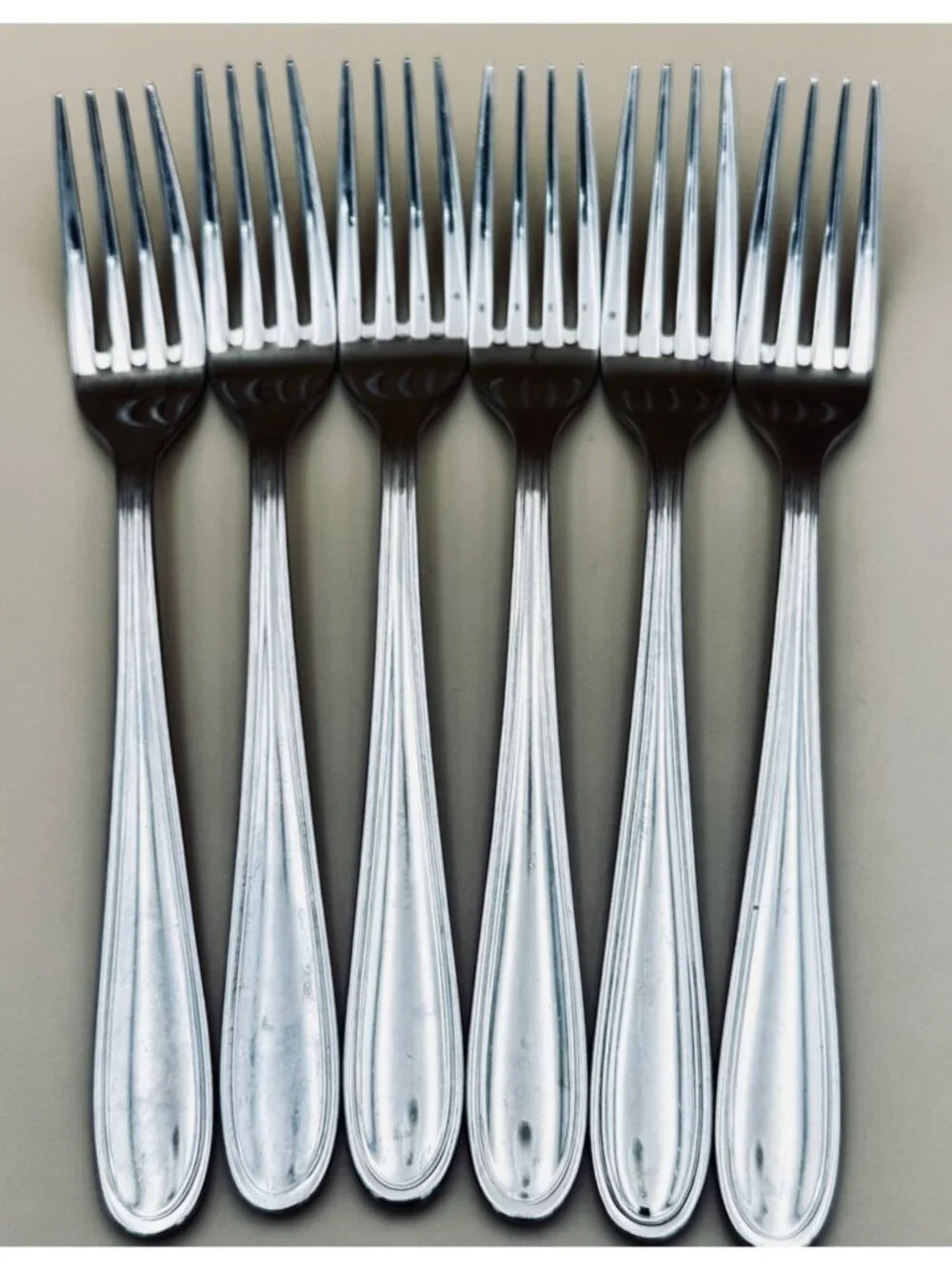 Set of 6 Oneida TRESS HOLLIS Dinner Forks Stainless Steel